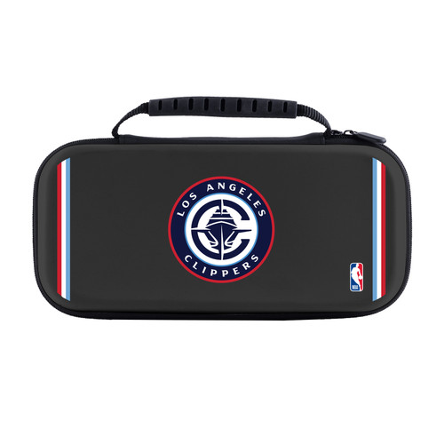 NBA Los Angeles Clippers Logo Navy Design Text Hard Storage Travel Carry Case for Nintendo Switch 2