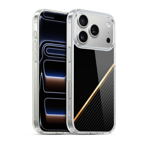 Alyn Spiller Carbon Fiber Gold Soft Gel Case for Apple iPhone 17 Pro