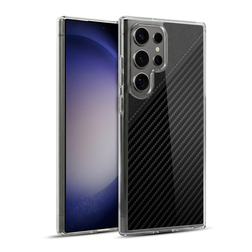 Alyn Spiller Carbon Fiber Leather Soft Gel Case for Samsung Galaxy S23 Ultra 5G & MagSafe
