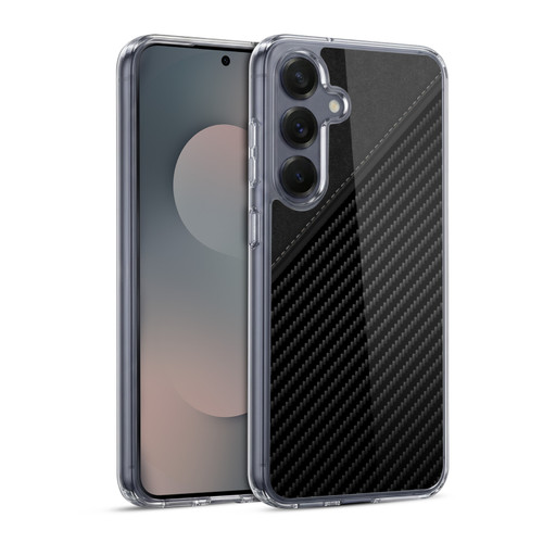 Alyn Spiller Carbon Fiber Leather Soft Gel Case for Samsung Galaxy S25 & MagSafe