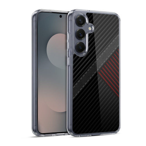 Alyn Spiller Carbon Fiber Stitch Soft Gel Case for Samsung Galaxy S25 & MagSafe