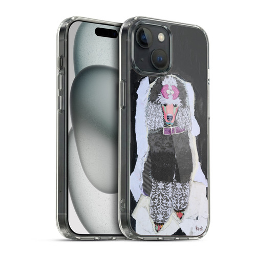 Michel Keck Dogs 4 Poodle Soft Gel Case for Apple iPhone 15 & MagSafe