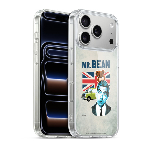 Mr. Bean London Art With Teddy Soft Gel Case for Apple iPhone 17 Pro