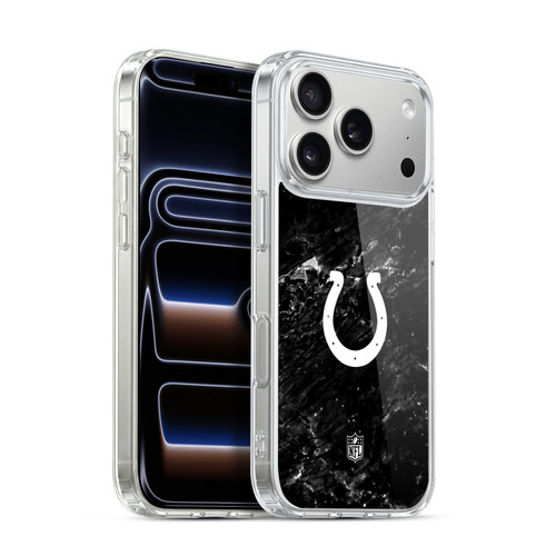NFL Indianapolis Colts Artwork Marble Soft Gel Case for Apple iPhone 17 Pro