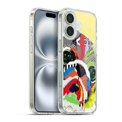 Michel Keck Dogs 4 Pug Soft Gel Case for Apple iPhone 16 Plus & MagSafe