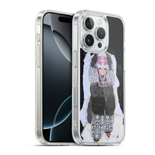 Michel Keck Dogs 4 Poodle Soft Gel Case for Apple iPhone 16 Pro & MagSafe