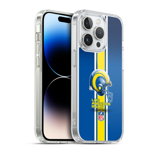 NFL Los Angeles Rams Logo Helmet Soft Gel Case for Apple iPhone 14 Pro & MagSafe