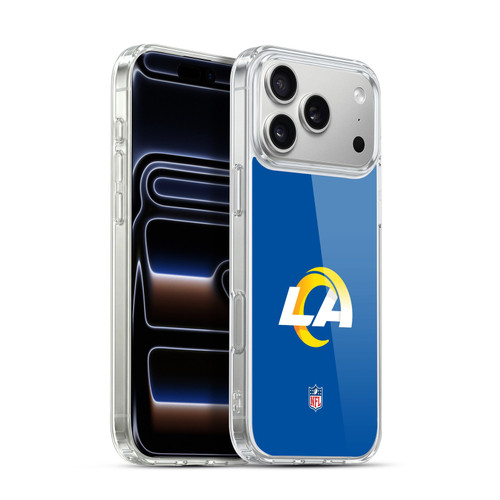 NFL Los Angeles Rams Logo Plain Soft Gel Case for Apple iPhone 17 Pro Max