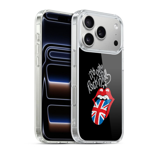 The Rolling Stones Albums Only Rock And Roll Distressed Soft Gel Case for Apple iPhone 17 Pro