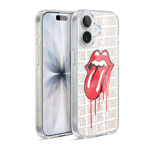 The Rolling Stones Graphics Dripping Tongue Soft Gel Case for Apple iPhone 17