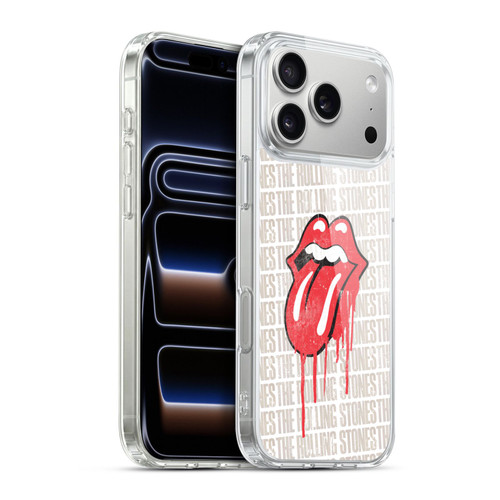 The Rolling Stones Graphics Dripping Tongue Soft Gel Case for Apple iPhone 17 Pro Max