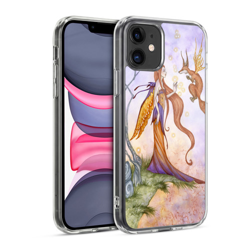 Amy Brown Lovely Fairies Cliffside Talks Soft Gel Case for Apple iPhone 11
