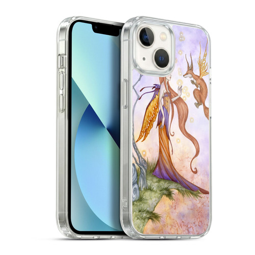 Amy Brown Lovely Fairies Cliffside Talks Soft Gel Case for Apple iPhone 13