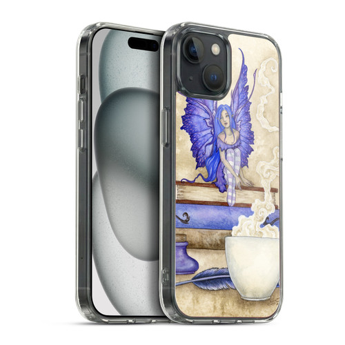 Amy Brown Lovely Fairies Blue Pixie Soft Gel Case for Apple iPhone 15 Plus & MagSafe