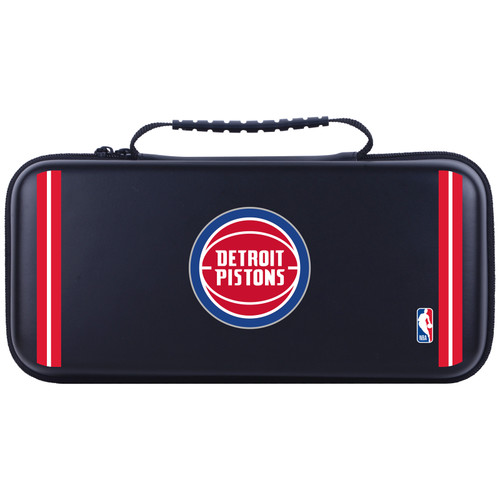 NBA Detroit Pistons Logo Blue Design Text Hard Storage Travel Carry Case for Lenovo Legion Go