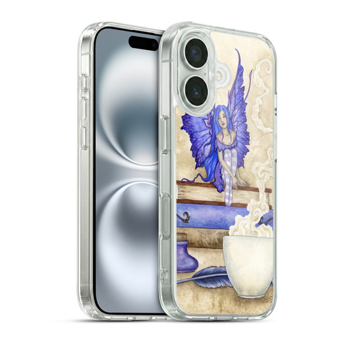 Amy Brown Lovely Fairies Blue Pixie Soft Gel Case for Apple iPhone 16 & MagSafe