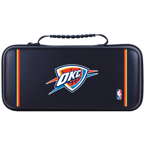 NBA Oklahoma City Thunder Logo Blue Design Text Hard Storage Travel Carry Case for Lenovo Legion Go