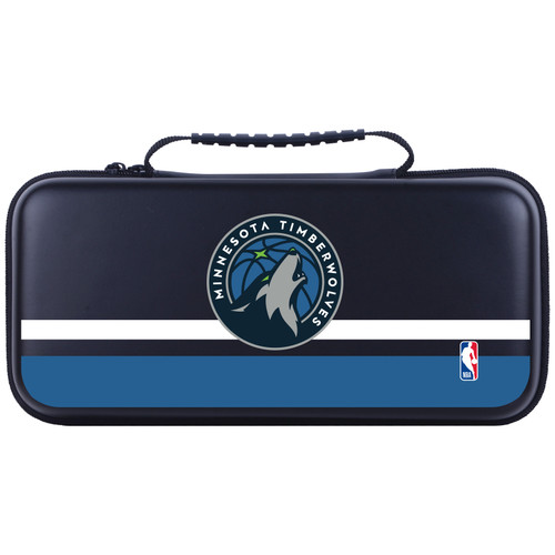 NBA Minnesota Timberwolves Logo Navy Design Text Hard Storage Travel Carry Case for Lenovo Legion Go