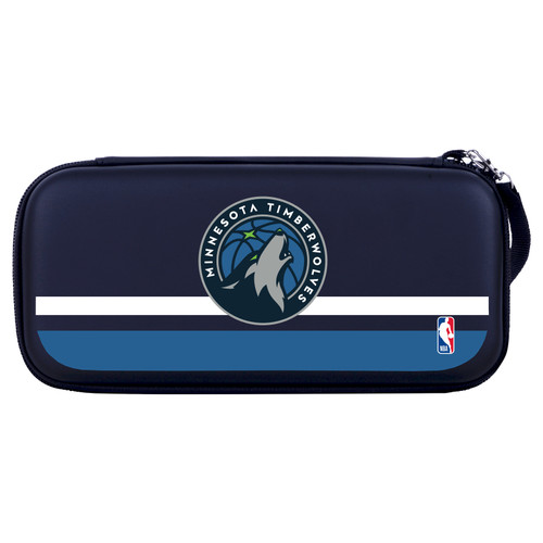NBA Minnesota Timberwolves Logo Navy Design Text Hard Storage Travel Carry Case for Nintendo Switch