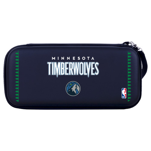 NBA Minnesota Timberwolves Logo Retro Design Text Hard Storage Travel Carry Case for Nintendo Switch