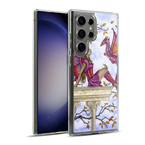 Amy Brown Lovely Fairies Purple Pixie Soft Gel Case for Samsung Galaxy S23 Ultra 5G & MagSafe