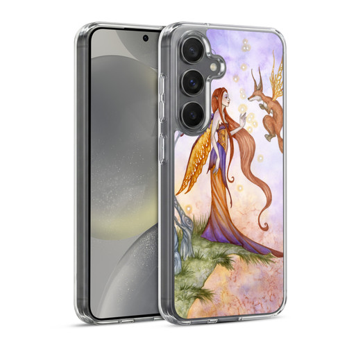 Amy Brown Lovely Fairies Cliffside Talks Soft Gel Case for Samsung Galaxy S24 5G & MagSafe