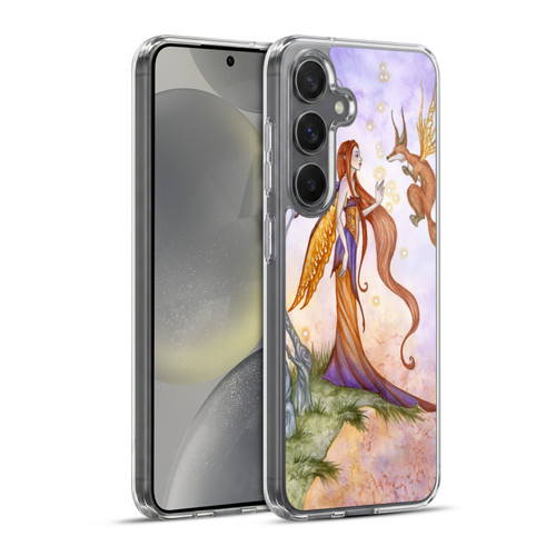 Amy Brown Lovely Fairies Cliffside Talks Soft Gel Case for Samsung Galaxy S24+ 5G & MagSafe