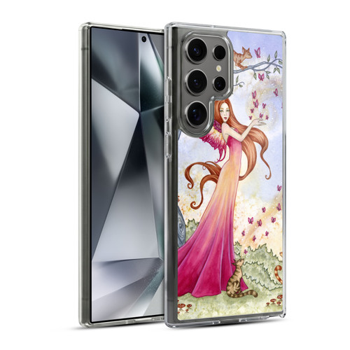 Amy Brown Lovely Fairies Butterfly Magic Soft Gel Case for Samsung Galaxy S24 Ultra 5G & MagSafe