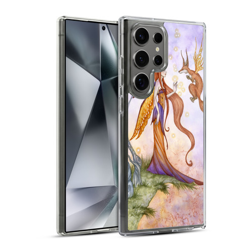 Amy Brown Lovely Fairies Cliffside Talks Soft Gel Case for Samsung Galaxy S24 Ultra 5G & MagSafe
