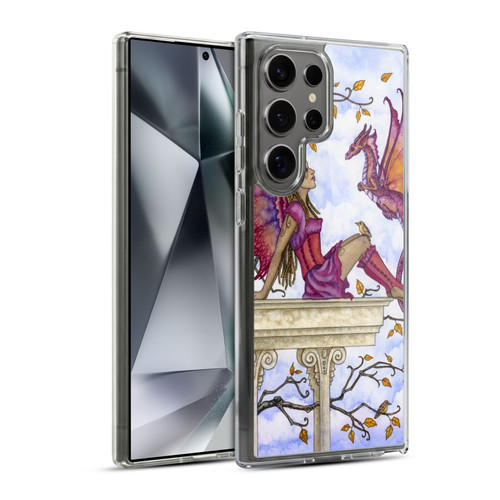 Amy Brown Lovely Fairies Purple Pixie Soft Gel Case for Samsung Galaxy S24 Ultra 5G & MagSafe