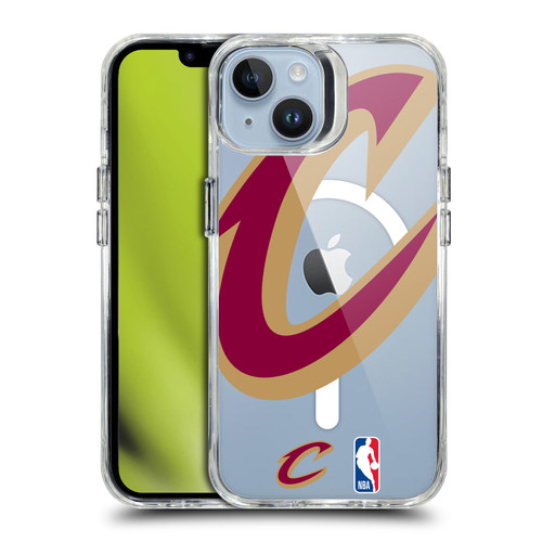 NBA Cleveland Cavaliers Logo Oversized Text SHOCKPROOF BUMPER CASE COMPATIBLE WITH Apple iPhone 14 & MAGSAFE