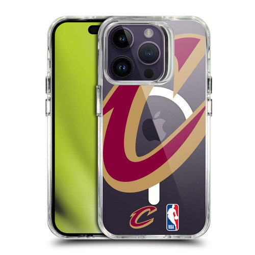 NBA Cleveland Cavaliers Logo Oversized Text SHOCKPROOF BUMPER CASE COMPATIBLE WITH Apple iPhone 14 Pro & MAGSAFE