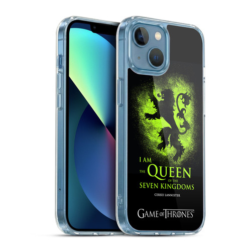 HBO Game of Thrones Graphics Queen Cersei Soft Gel Case for Apple iPhone 13 Mini & MagSafe