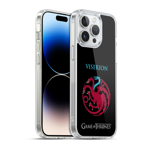 HBO Game of Thrones Graphics Dragon Viserion Soft Gel Case for Apple iPhone 14 Pro Max & MagSafe