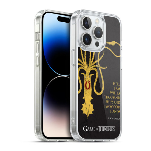 HBO Game of Thrones Graphics Euron Greyjoy Kraken Soft Gel Case for Apple iPhone 14 Pro & MagSafe