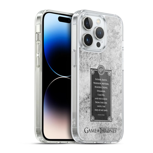 HBO Game of Thrones Graphics Lyanna Vows Soft Gel Case for Apple iPhone 14 Pro & MagSafe