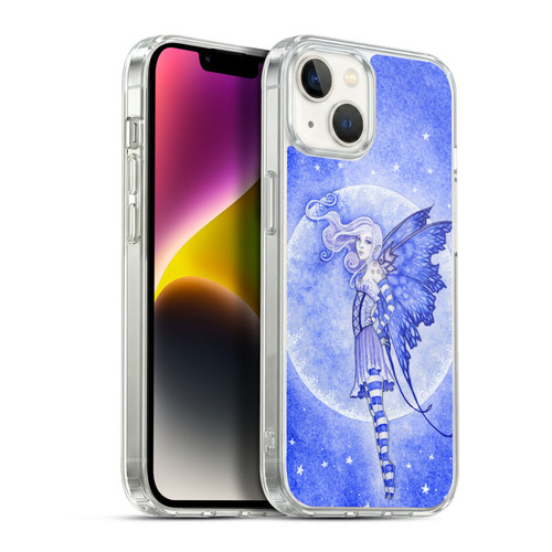 Amy Brown Pixies The Moon And Stars Soft Gel Case for Apple iPhone 14 Plus & MagSafe