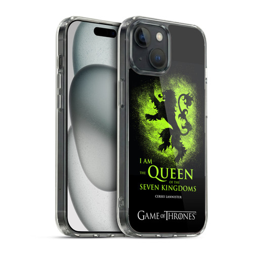 HBO Game of Thrones Graphics Queen Cersei Soft Gel Case for Apple iPhone 15 & MagSafe