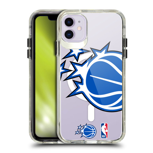 NBA Orlando Magic Logo Oversized Ball SHOCKPROOF BUMPER CASE COMPATIBLE WITH Apple iPhone 11 & MAGSAFE