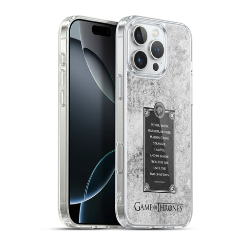 HBO Game of Thrones Graphics Lyanna Vows Soft Gel Case for Apple iPhone 16 Pro Max & MagSafe