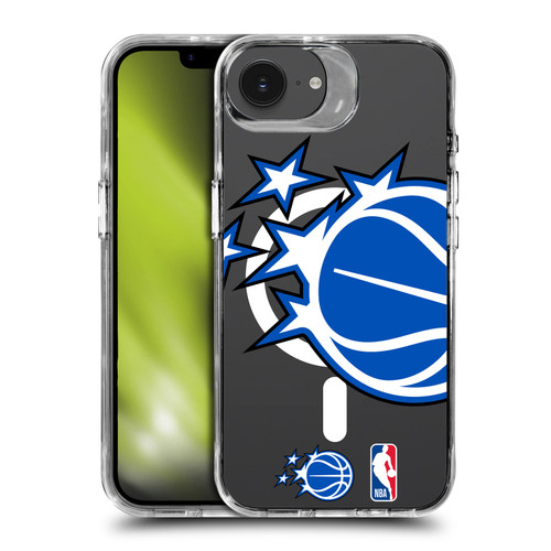 NBA Orlando Magic Logo Oversized Ball SHOCKPROOF BUMPER CASE COMPATIBLE WITH Apple iPhone 16e / Apple iPhone 17e & MAGSAFE