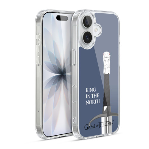 HBO Game of Thrones Graphics Longclaw King North Soft Gel Case for Apple iPhone 17