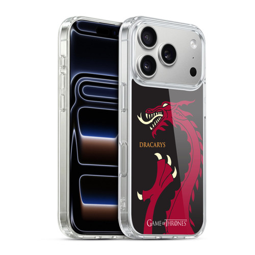 HBO Game of Thrones Graphics Dragon Dracarys Soft Gel Case for Apple iPhone 17 Pro