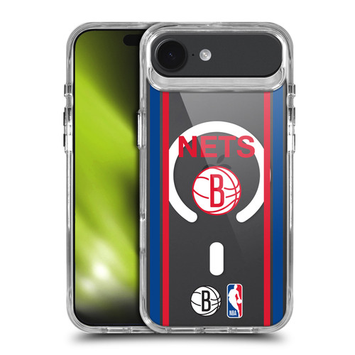 NBA Brooklyn Nets Logo Retro Design Text SHOCKPROOF BUMPER CASE COMPATIBLE WITH Apple iPhone 17 Air & MAGSAFE