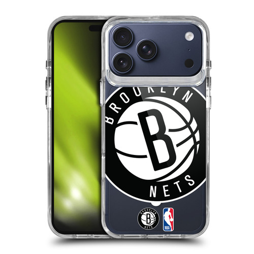 NBA Brooklyn Nets Logo Oversized Text SHOCKPROOF BUMPER CASE COMPATIBLE WITH Apple iPhone 17 Pro Max & MAGSAFE