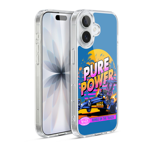 National Hot Rod Association Graphics Pure Power Soft Gel Case for Apple iPhone 17
