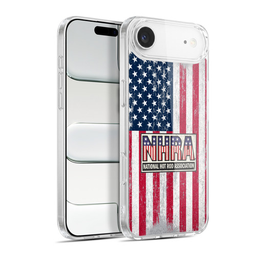 National Hot Rod Association Graphics US Flag Soft Gel Case for Apple iPhone 17 Air