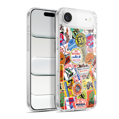 National Hot Rod Association Graphics Vintage Sticker Type Soft Gel Case for Apple iPhone 17 Air