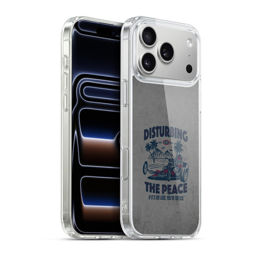 National Hot Rod Association Graphics Drag Peace Soft Gel Case for Apple iPhone 17 Pro Max