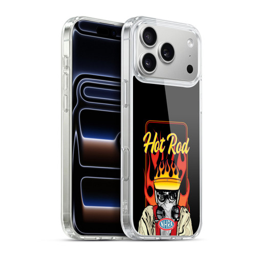 National Hot Rod Association Graphics Hot Rod Helmet Soft Gel Case for Apple iPhone 17 Pro Max